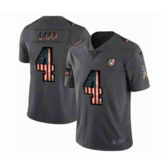 Nike Raiders 4 Derek Carr 2019 Salute To Service USA Flag Fashion Limited Jersey